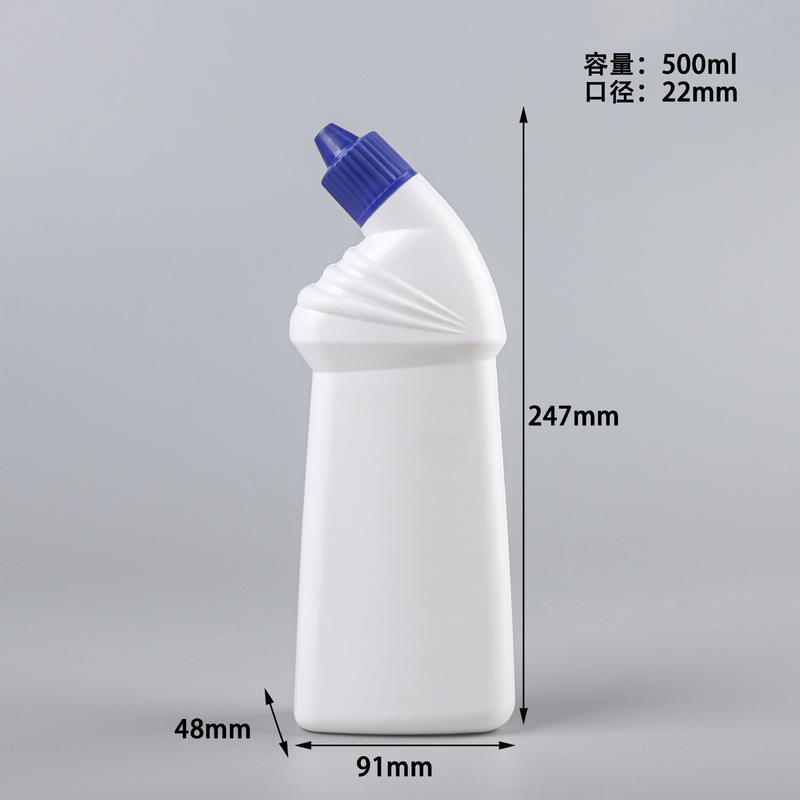 500ml洁厕灵瓶洁厕宝瓶马桶清洁剂瓶歪嘴瓶洁厕液瓶子500ml弯嘴瓶|undefined
