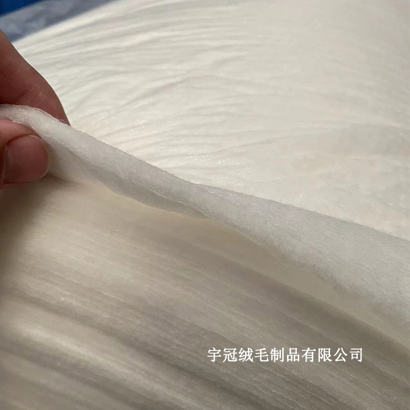 in stock 120g 100% wool wadding Xiangyun yarn double-layer non-woven lining cashmere cotton for garment interlayer filling