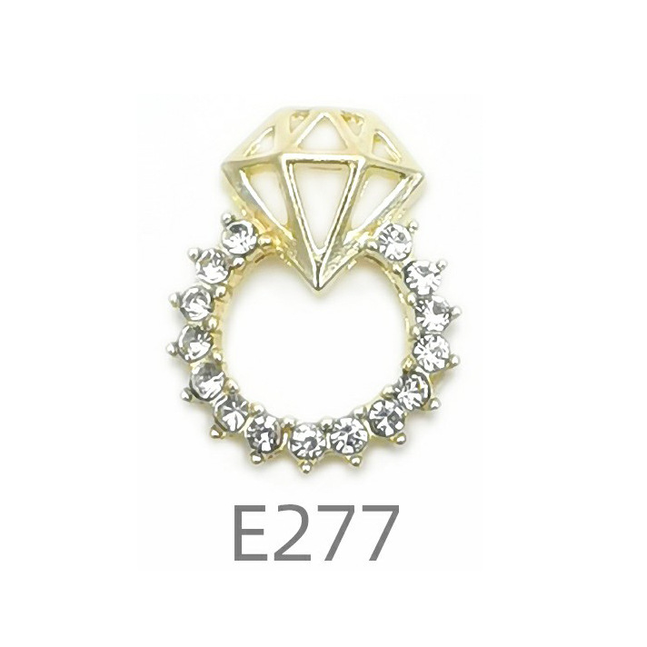 Transfronterizo europeo y americano diamante moda cartas completo diamante uñas joyería Chanel estilo dólar bolsa botella de perfume clavo Taladro