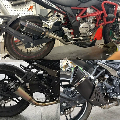 Motorcycle exhaust pipe — steel middle section special