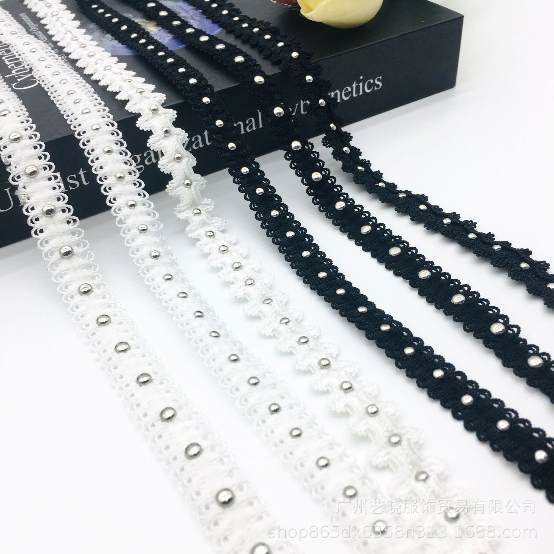 厂家现货 花边织带铆钉金属半圆片 服装辅料 手工DIY服饰配件