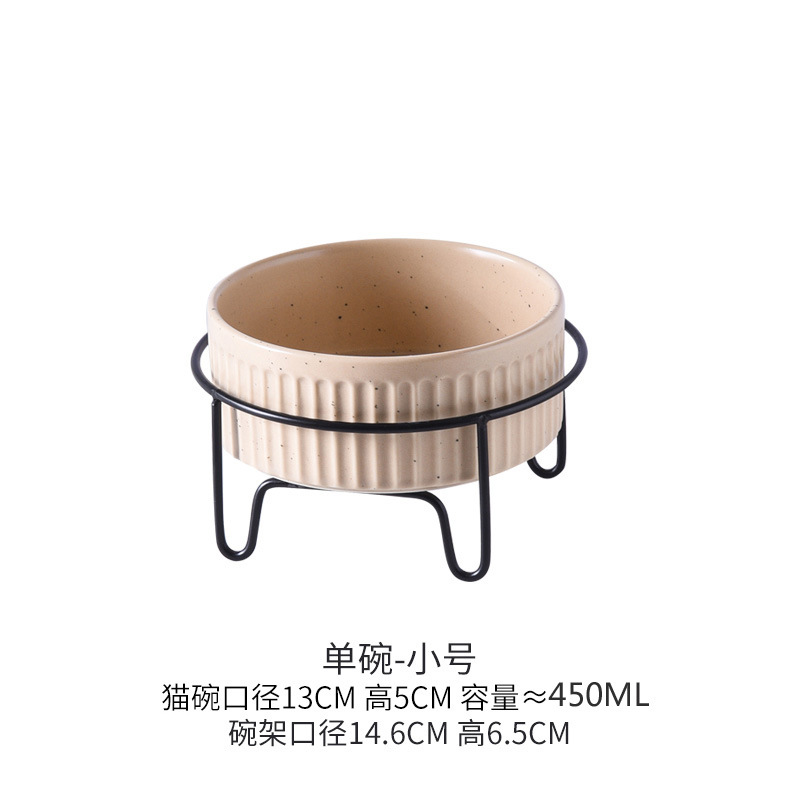 스몰 사이즈 카키 수직 곡물 직선 그릇 단일 구멍 철 프레임