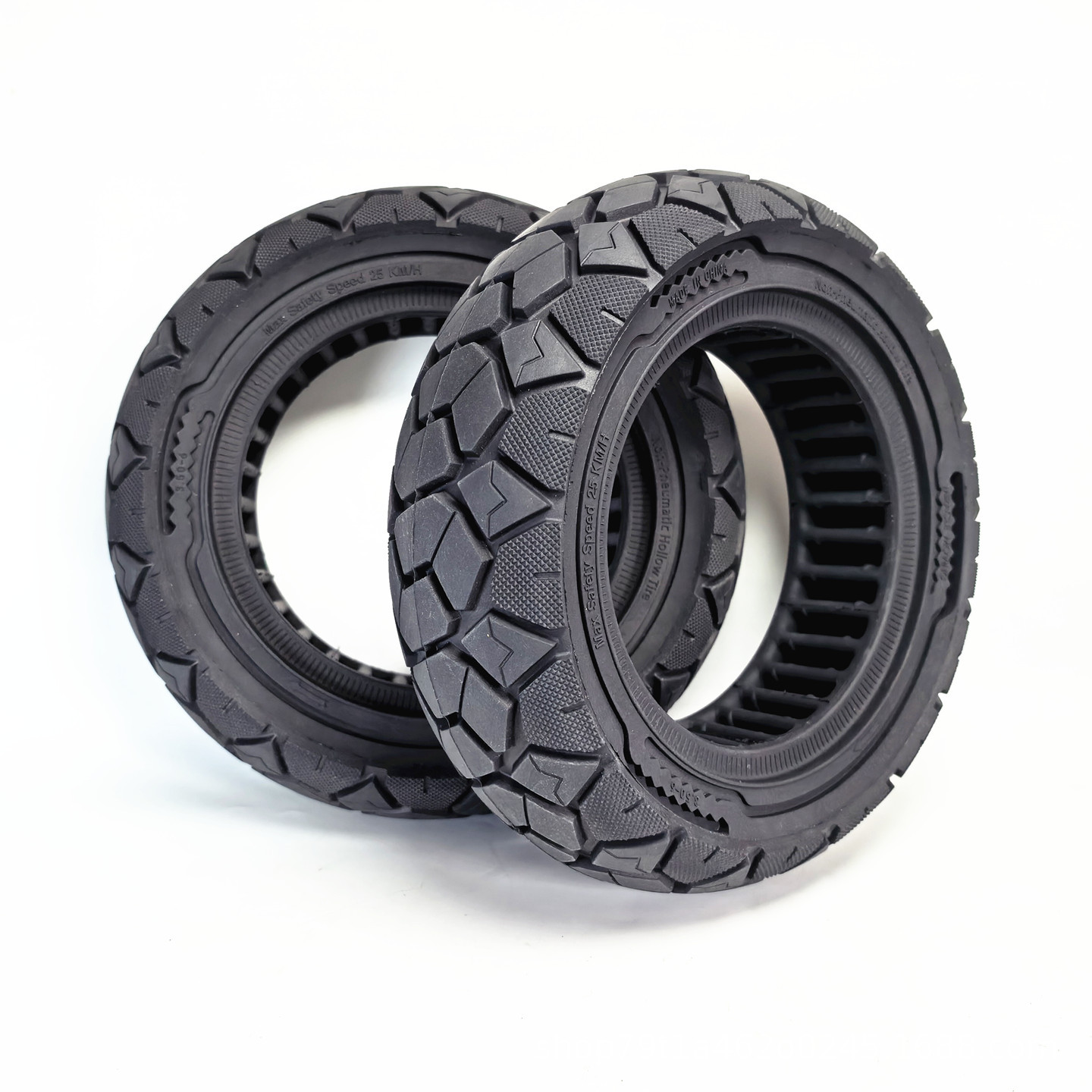 3.50-6 solid tire for recreational four-wheeled electric vehicles, suitable for drivers, no inflation required, puncture-resistant, 350-6 hollow solid tire
