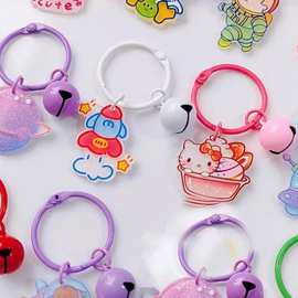 创意可爱吊牌钥匙扣挂件挂饰学生包包挂饰卡圈星际配件