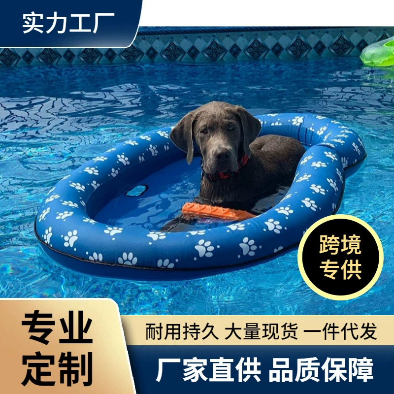 Производители Новый в наличии ПВХ надувные воды любимчика плавая рядка собаки раздувная кровать воды любимчика плавая рядка