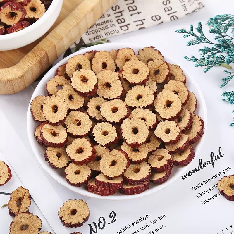 Dried Red Date Slices Hong Zao 500g Pitted Jujube Chips for Tea Soup and Culinary Use overview