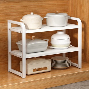 Countertop Kitchen Seasoning Layered Storage Rack Desktop Storage Rack Household Storage Cabinet Pot Rack Storage Rack Multi-Layer