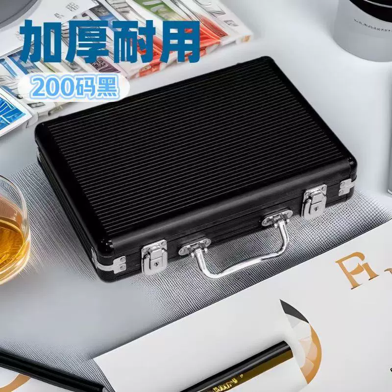 Алюминиевый сплав, черный тип 200, закругленный угловой ящик для фишек, набор развлекательных фишек, шахматная коробка для покерных кубиков, готовая продажа