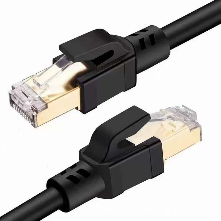 Сетевойjumper CAT8 кабель категории 8 для компьютера, сетевой кабель 10G, чистая медь, двойная экран, позолоченный кристальный коннектор, длина 1 метр