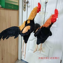 训练鸡模型模型鸡假斗鸡斗鸡斗鸡斗鸡鬼子鸡毛用品橡胶模型默认项