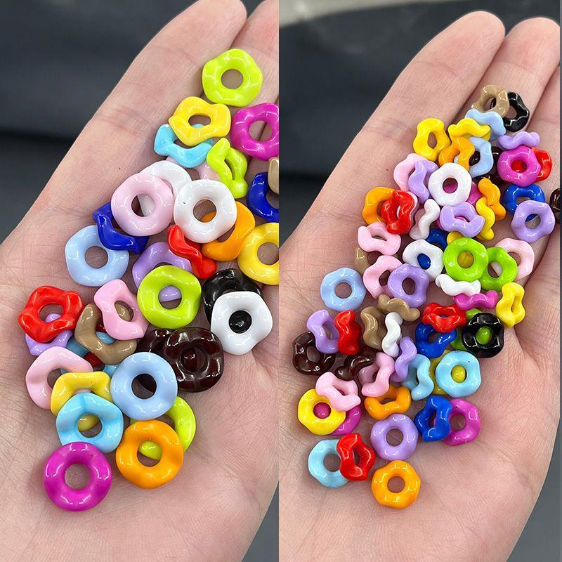 Ondas de laple falda anillo acrílico diy pulsera de cuentas hecha a mano cadena de accesorios accesorios