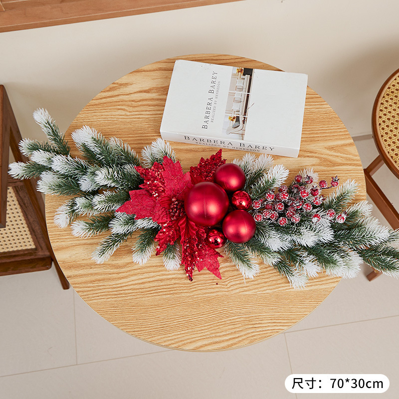 純粋なPEクリスマス藤条牛角クリスマス装飾品暖炉階段飾りクリスマス藤条シミュレーション装飾品|undefined