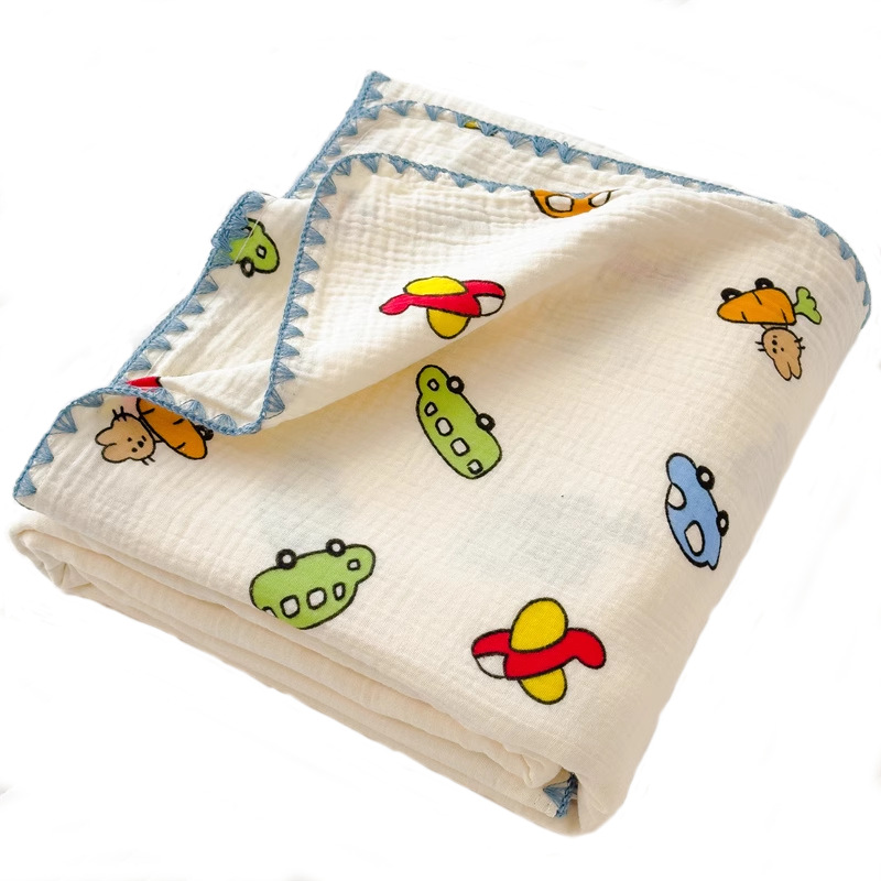 Clase A, capa de gasa de doble capa para madres y bebés, colcha de toalla, colcha de algodón, colcha de aire acondicionado para niños, manta de siesta para bebés