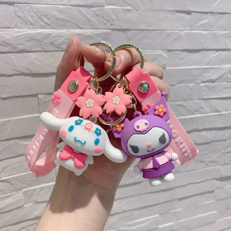 Sanrio, мультяшная подвеска, колесо для любимого, креативное украшение для сумки, милый брелок