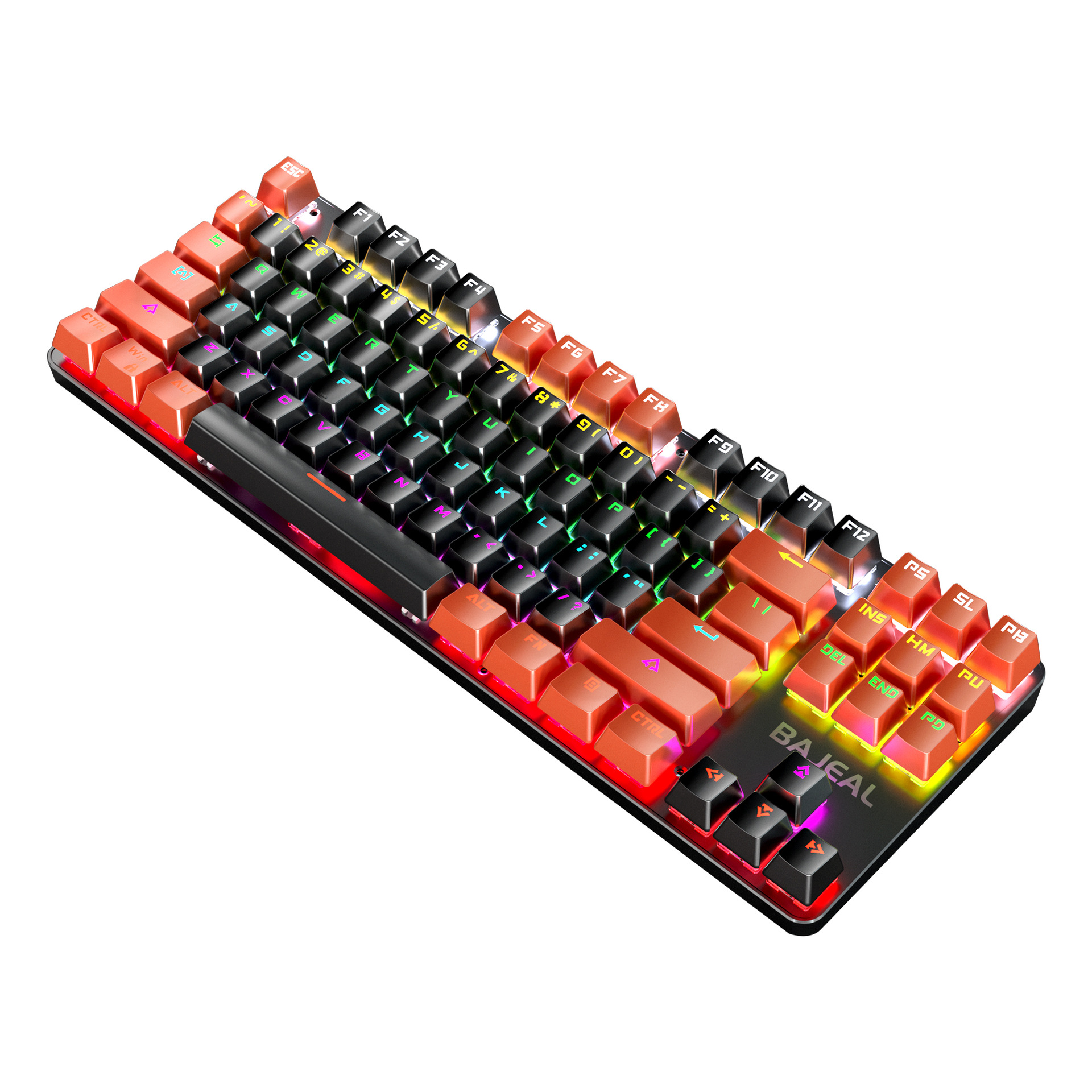 Cross-border Amazon caliente K200 eje Verde 26 clave no punzonado 87 clave juego de moda de dos colores competitivo Teclado mecánico real