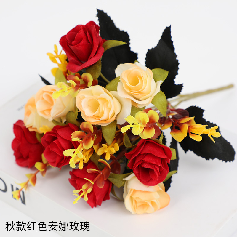 Otoño Anna rosa rojo