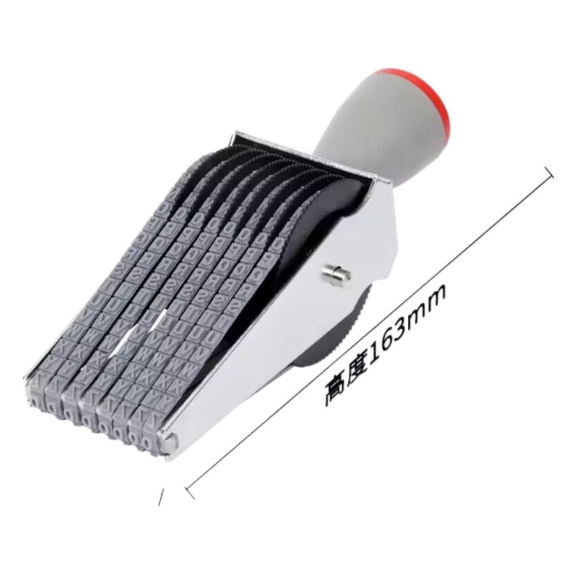 Digital inglés carta corredor fecha SELLO símbolo combinación número de lote de impresión rodillo sello multiusos 8-20 dígitos