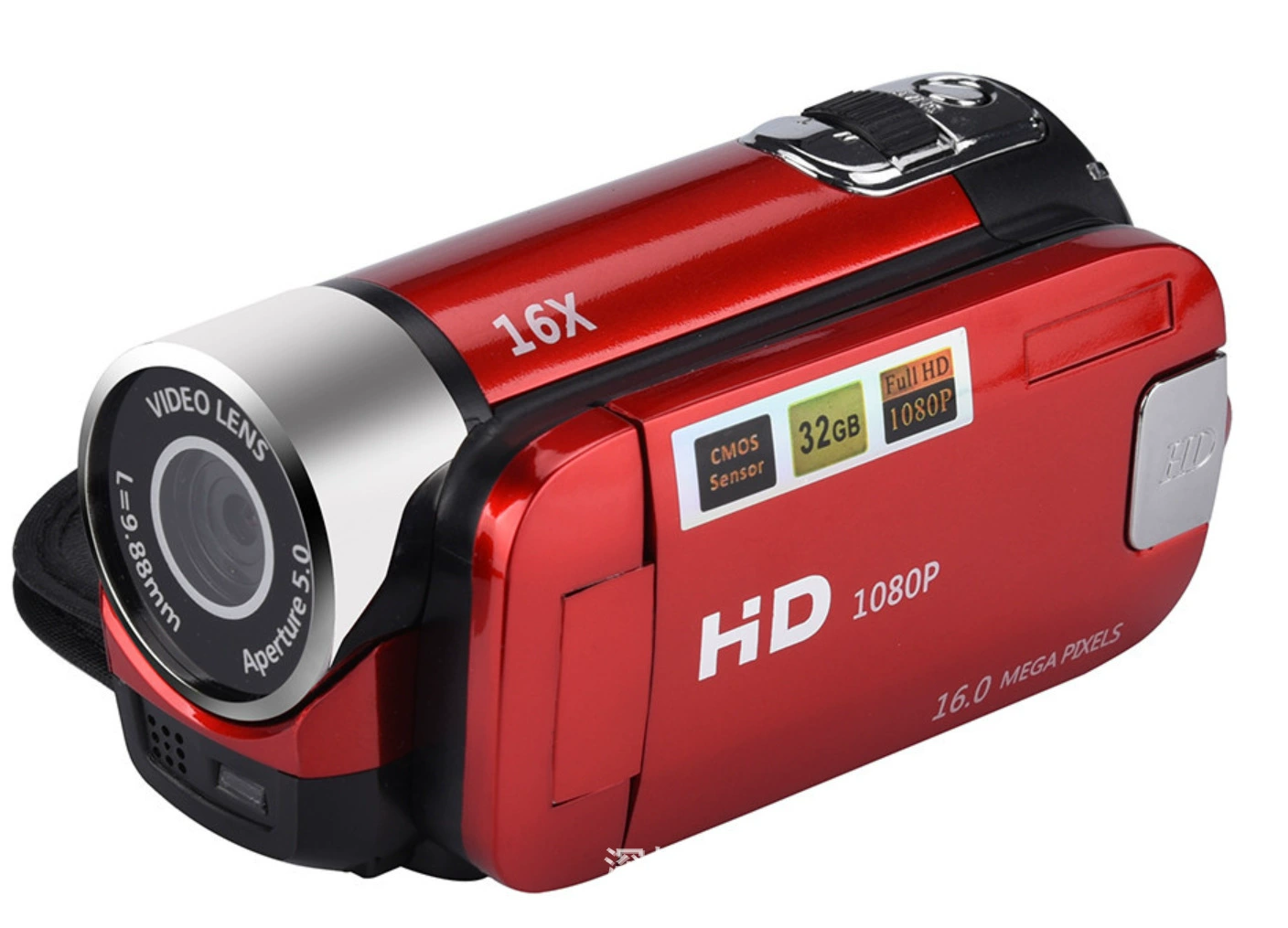Цифровая камера D90, 16 МП, Full HD 1080p, 2.7" поворотный LCD, 16x цифровой зум