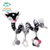 Black and white bed wrap-sika deer