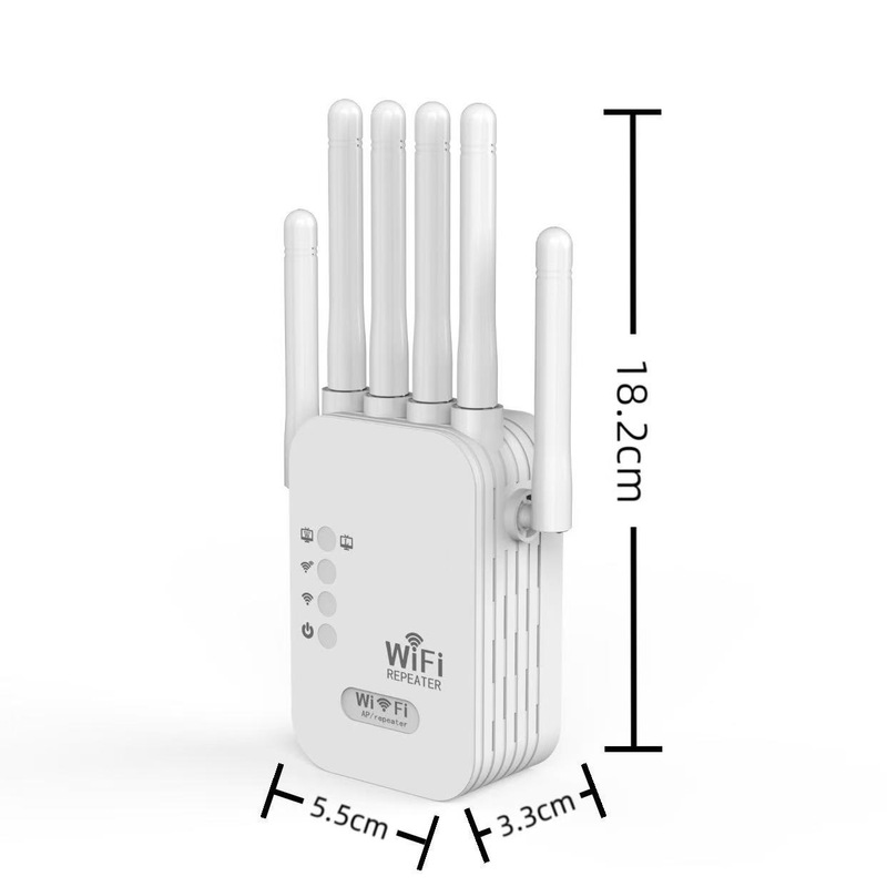 1200M双频增强中继器 无线WiFi信号放大器2.4 & 5.8G大功率AP路由|undefined