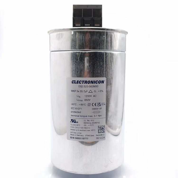 全新 E62.S23-563M30 3*55.7UF 850V 136*230 EIECTRONICON 电容