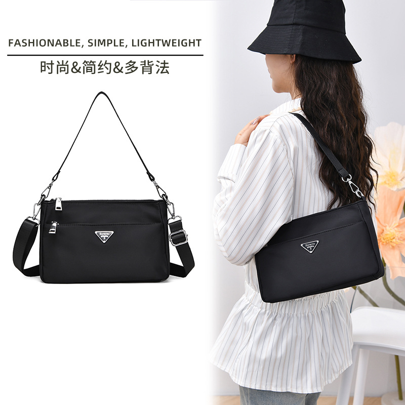 European and American Style Nylon Fabric Women's Bag, Foreign Trade Style Shoulder Bag, Crossbody Bag, Small Women's Crossbody Bag, Underarm Bag, Handbag for Women Wholesale