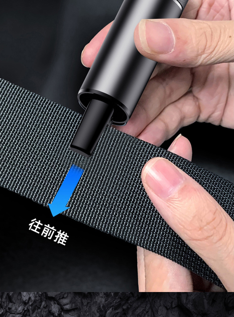 Yiju window breaker emergency high-hardness escape metal tungsten steel safety hammer life-saving hammer head for car safety
