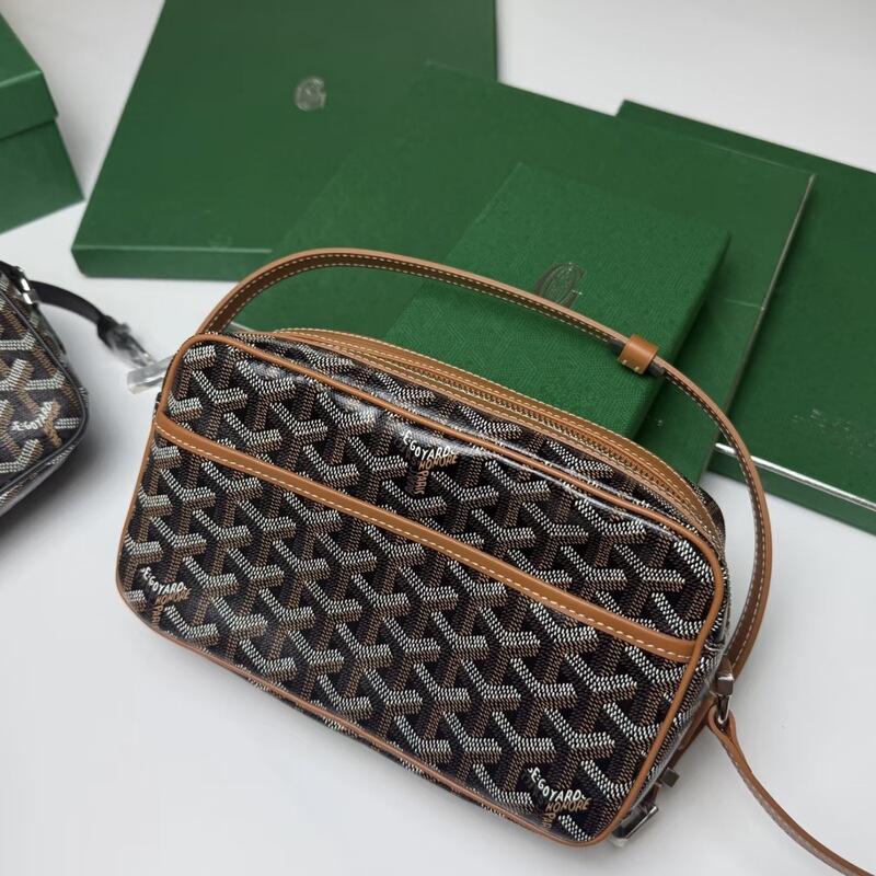 Goya Goyard Camera Bag Large Capacity Fashionable Shoulder Bag Unisex Versatile Crossbody Small Square Bag