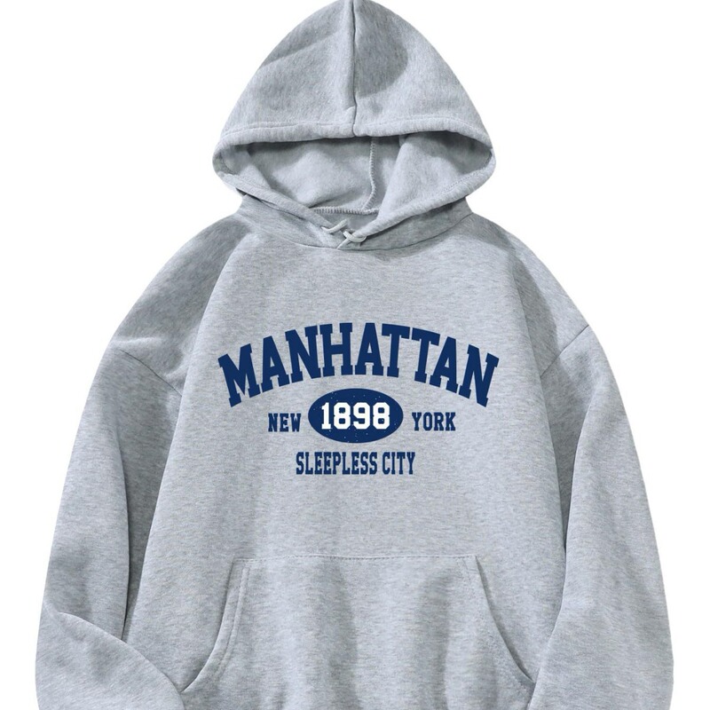 2024 Casual Sports Sweat fleece-lined Hooded Sports Sweat Women's Autumn and Winter