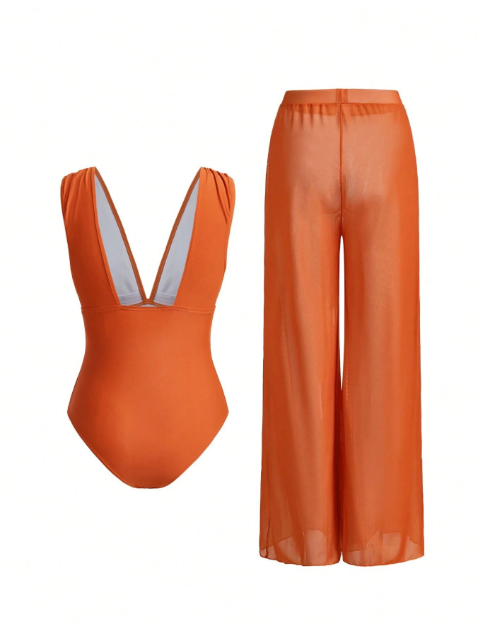 Dames badpak eendelig sexy bedrukt sneldrogende zwemkleding_voghion.com