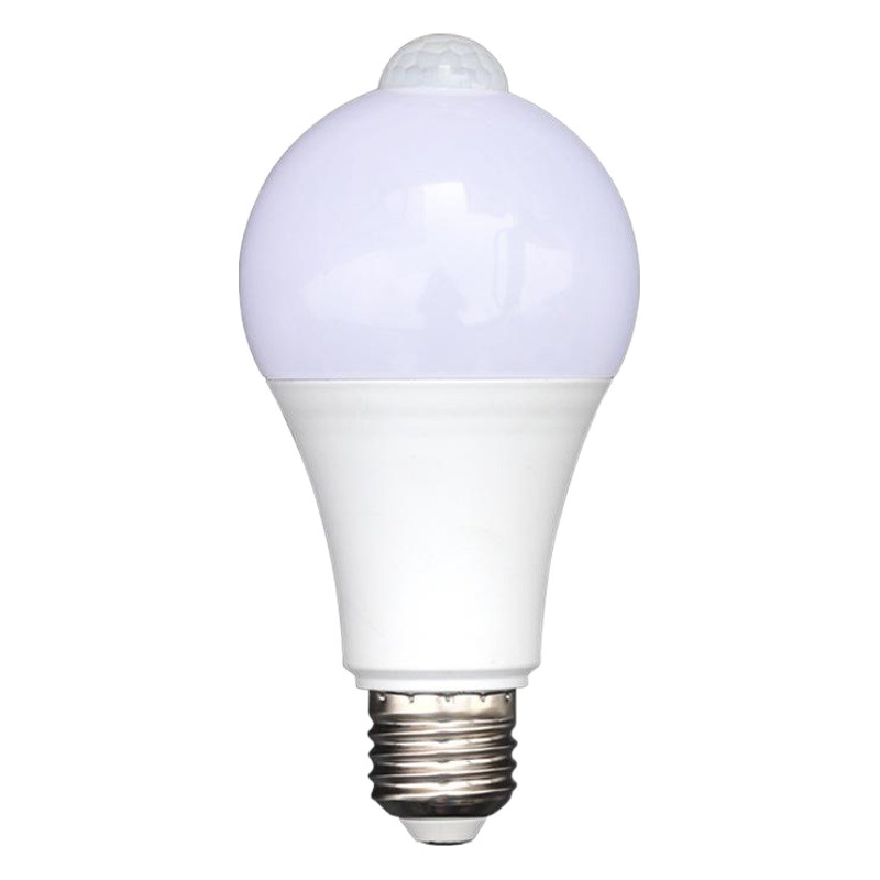 Bombilla de sensor de cuerpo humano led 5w9w12w110Vpir lámpara de cristal deportivo bombilla infrarroja