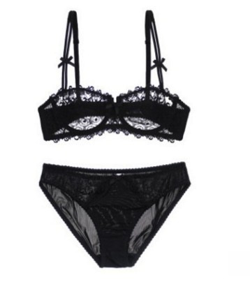 Reggiseno sexy in pizzo confortevole e trasparente sottile da donna, set di reggiseni intimi 9166_voghion.com