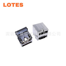 LOTES ADIS0044 连接器 双层输入输出接口 HDMI+DP 20PIN 母座