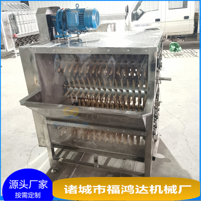 大产量屠宰家禽设备 九辊不锈钢大鹅脱毛机 鸡鸭鹅全自动褪毛机