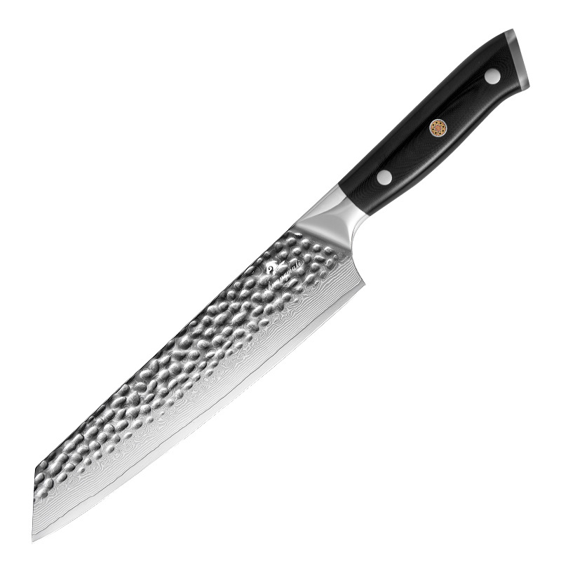 Cuchillo de pago de corte de Damasco de 67 capas, corte transfronterizo de carne y verduras, cuchillo de chef, cuchillo de cocina de acero afilado con alto contenido de carbono