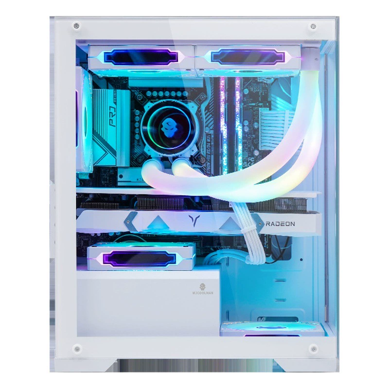 Играть Jia Призма мини настольная стеклянная сторона прозрачная игра E-Sports MATX компьютерный корпус