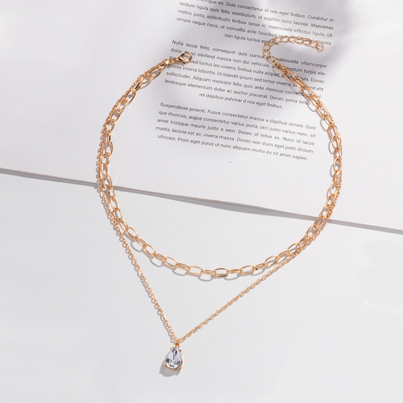 Double 18 Karat Gold Plated Necklace Image 3
