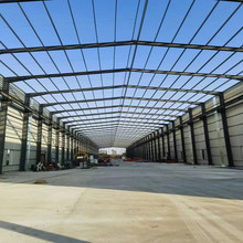 专业钢结构厂房Q235钢结构工程工地钢筋棚料仓轻钢搅拌站大棚制作