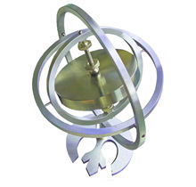 三轴陀螺仪指尖陀螺科学实验反重力平衡金属陀螺仪版教具