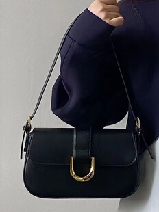 Burgundy shoulder bag, handheld underarm bag, universal one-shoulder bag, high-end, french style