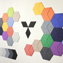六角异形自粘隔音板墙面装饰吸音降噪隔音毛毡板厂家批发聚酯纤维