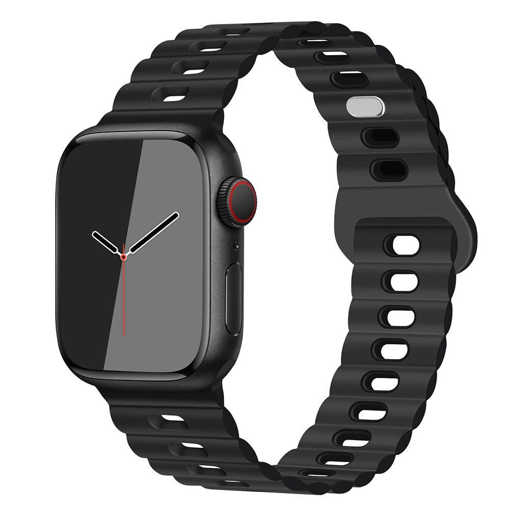 Apple, силиконовый браслет для часов, двухцветные дышащие спортивные часы