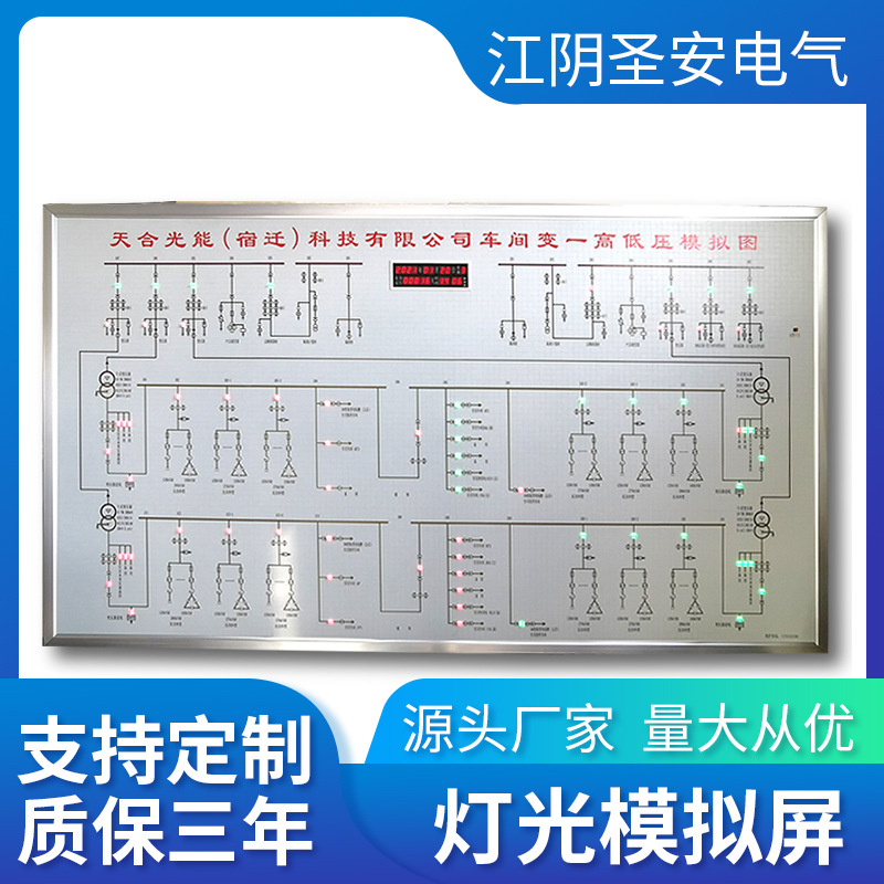 电力灯光模拟屏马赛克图板模拟屏电室模拟显示屏控制系统模拟屏