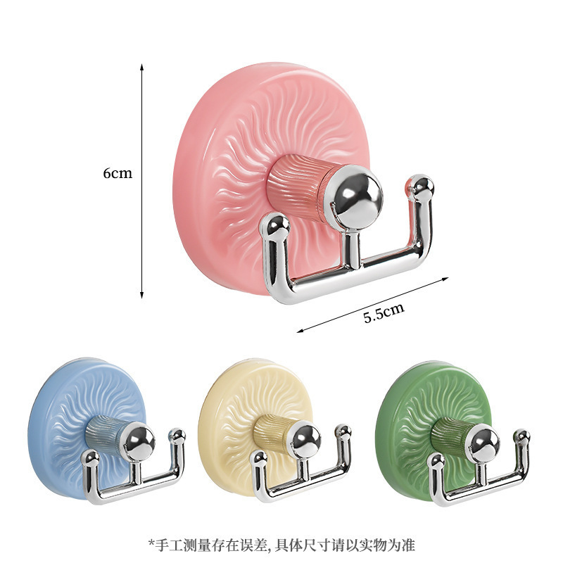 Strong Hooks, No Punching, Removable, Traceless Adhesive Stickers, Bathroom Wall Door Towel Hooks, Wholesale