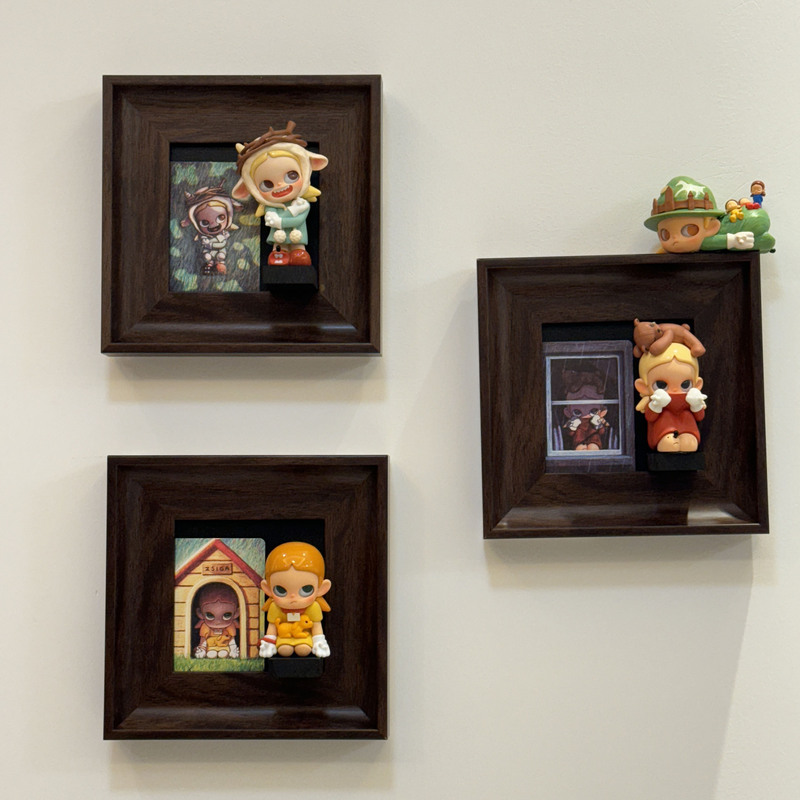 Blind Box Display Picture Frame Wall Hanging Bubble Mart Ono Display Box Hand-Made Storage Magnetic Display Stand DIY Ornaments