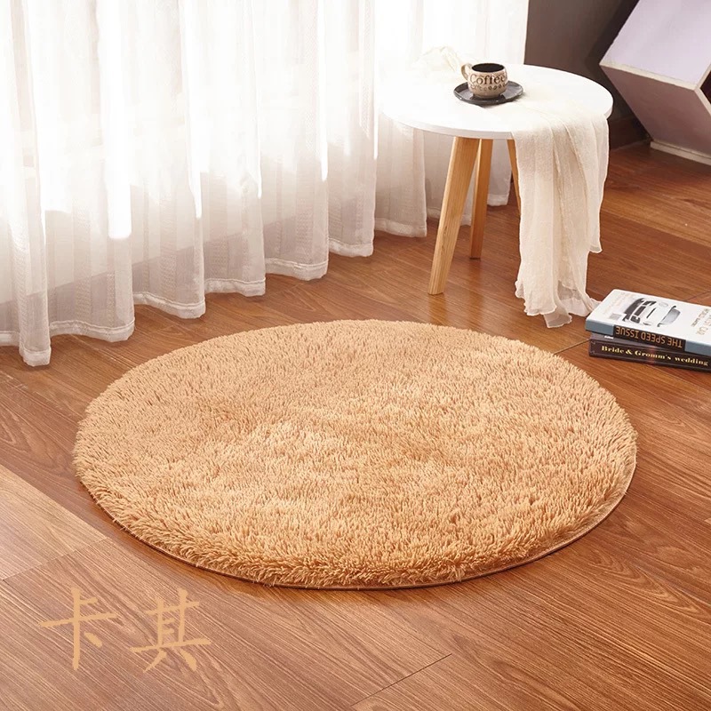 Transfronterizo exclusivo suministro de fábrica de lana de seda alfombra redonda alfombra colgante cesta silla de la computadora estera de yoga