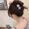 13# Glossy Super Glitter Double Star Clip (about 13cm)