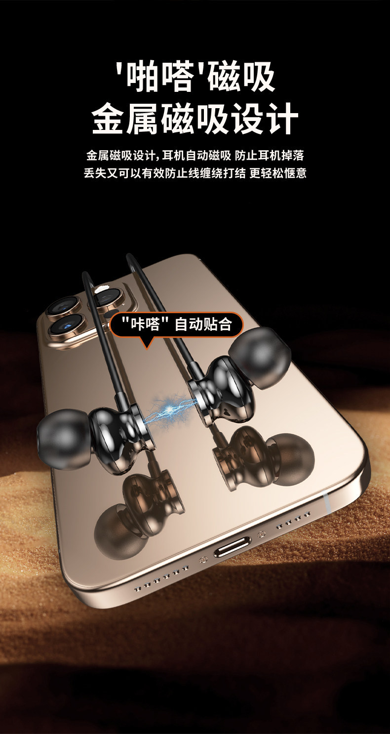 New neck-hanging Bluetooth headset 25, wireless live streaming, long battery life, karaoke ear-monitor, sports, card slot, high-definition music listening