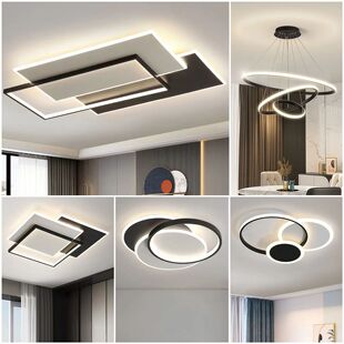 Living Room Lamp 2023 New Style Atmospheric Ceiling Lamp Modern Simple Lamp Combination Whole House Package Internet Celebrity Lighting Main Light
