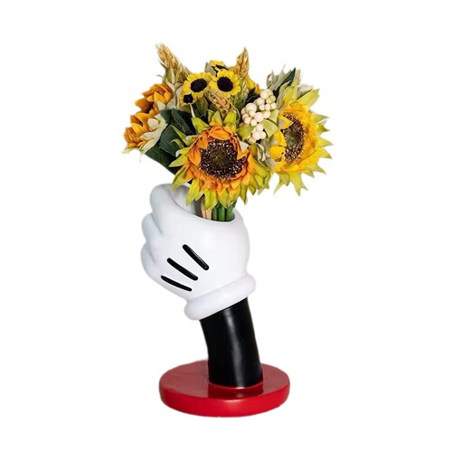 Mickey Glove Vase Ornament Home Creative Design Style Fashion Trend Birthday Gift Cute Cartoon Anime